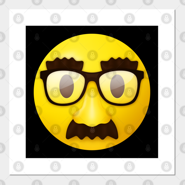 Disguised face emoji Disguised Face Emoji Posters and Art Prints